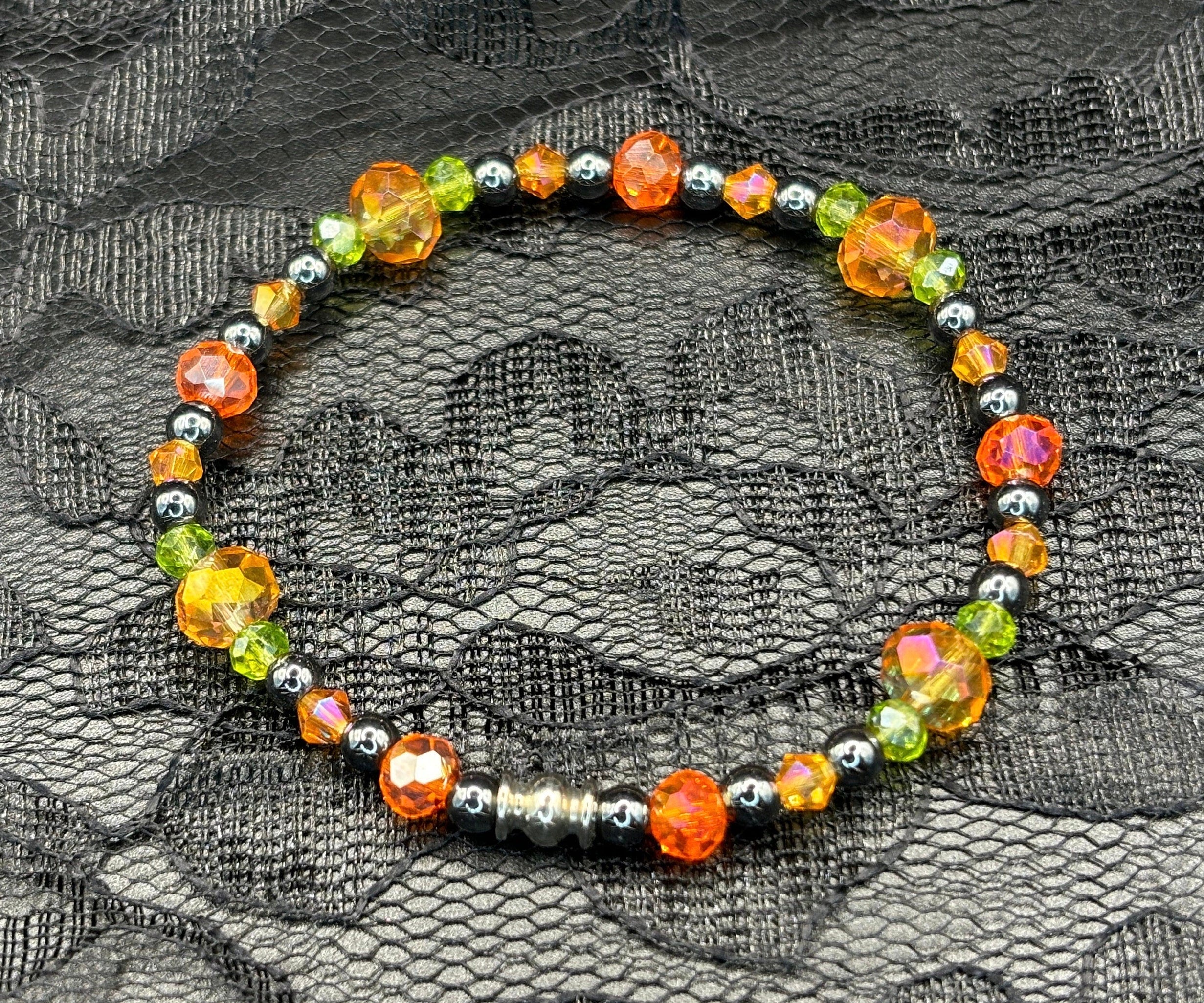 Peridot Pop Duo – Barely Cursed Bracelet Set