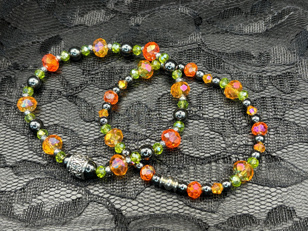 Peridot Pop Duo – Barely Cursed Bracelet Set