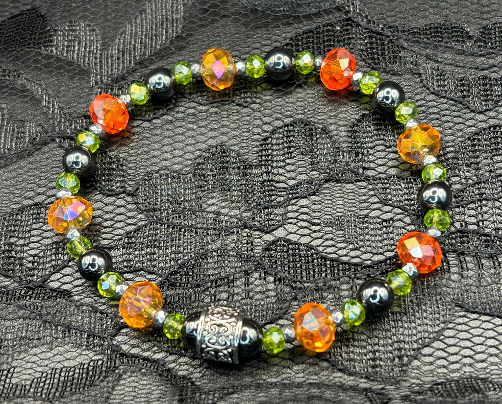 Peridot Pop Duo – Barely Cursed Bracelet Set