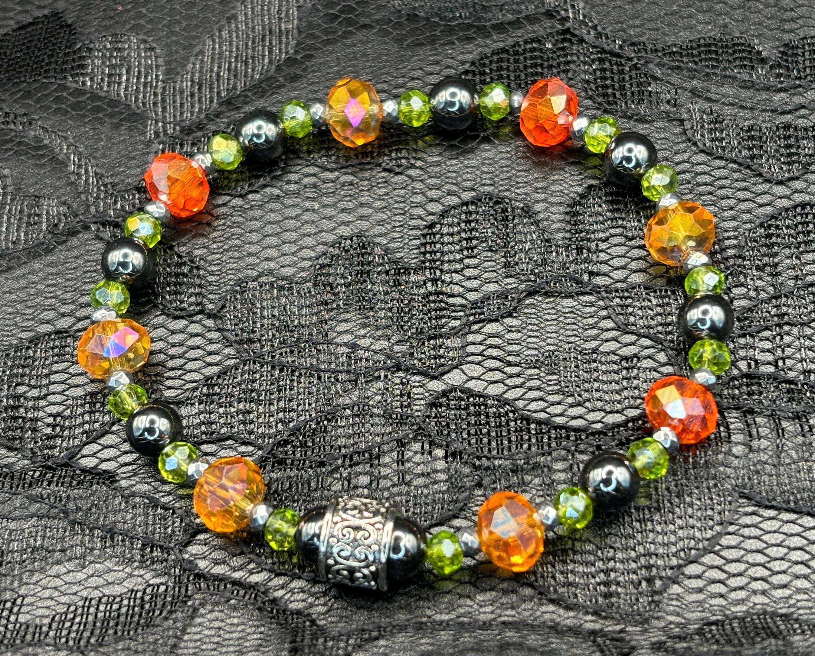 Peridot Pop Duo – Barely Cursed Bracelet Set