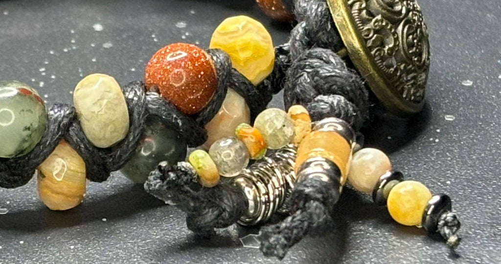 Gemstone / Birthstone Braided Cord Bead Bracelet